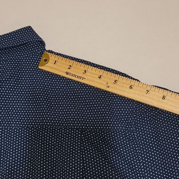 Beverly Hills Polo Club Button Up Shirt Mens XL Blue Pattern Long Sleeve - Picture 8 of 15
